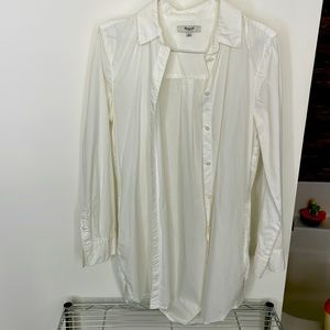 Madewell white button down shirt
